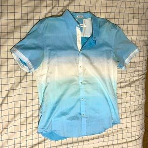 Calvin Klein | short sleeve button down shirt | M